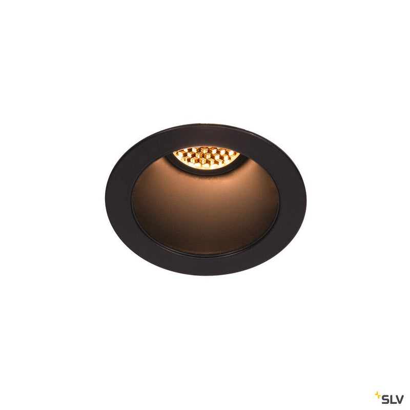 HORN MAGNA LED outdoor recessed ceiling light, black, 3000K, 25°