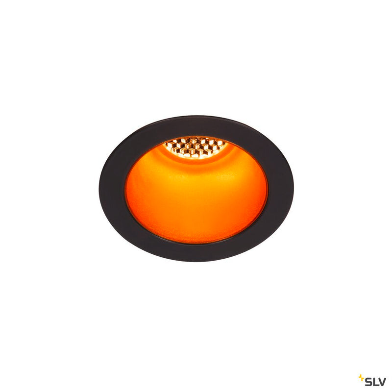 HORN MAGNA LED outdoor recessed ceiling light, black/gold, 3000K, 25°