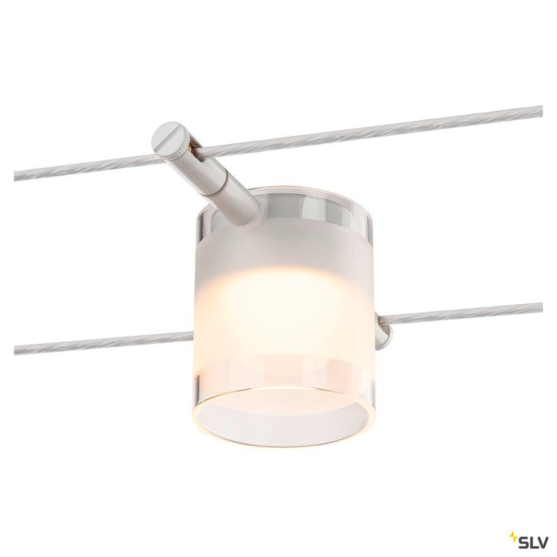 COMET, cable luminaire for the TENSEO low voltage cable system, 2700K, white