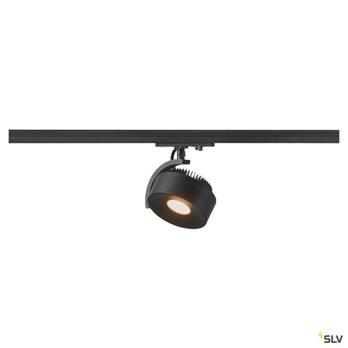 1~ KALU TRACK, Indoor LED 1-circuit system luminaire, black, 3000K, including 1-circuit adapter