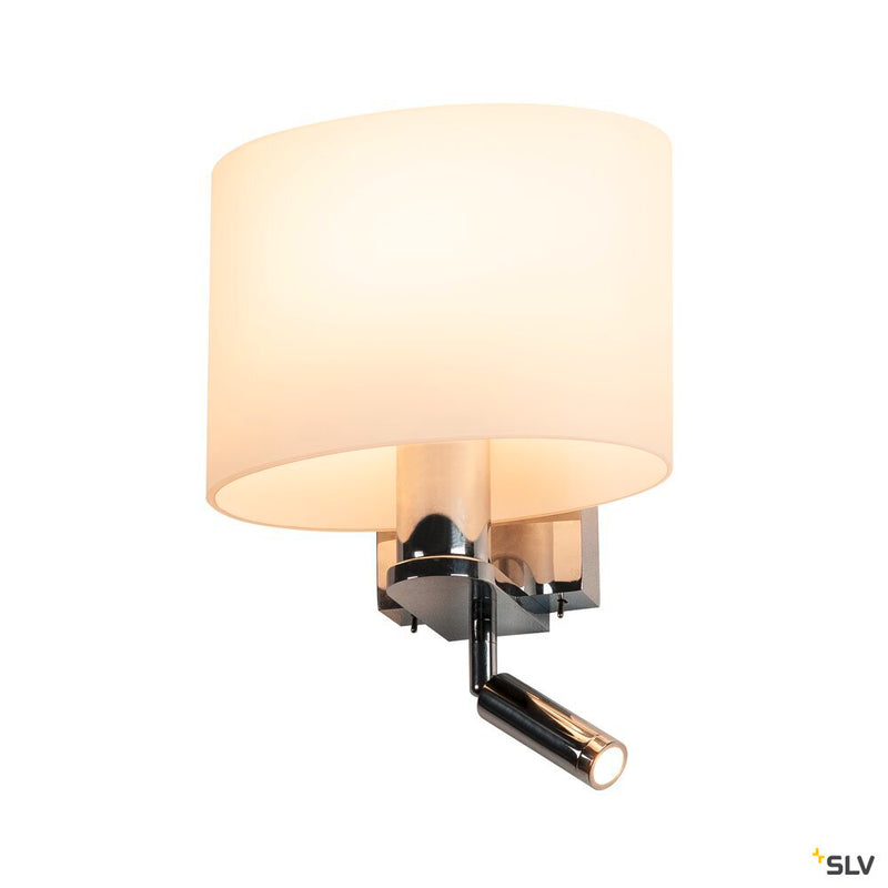 KENKUA SPOT, E27 Indoor LED recessed wall light, chrome, 3000K