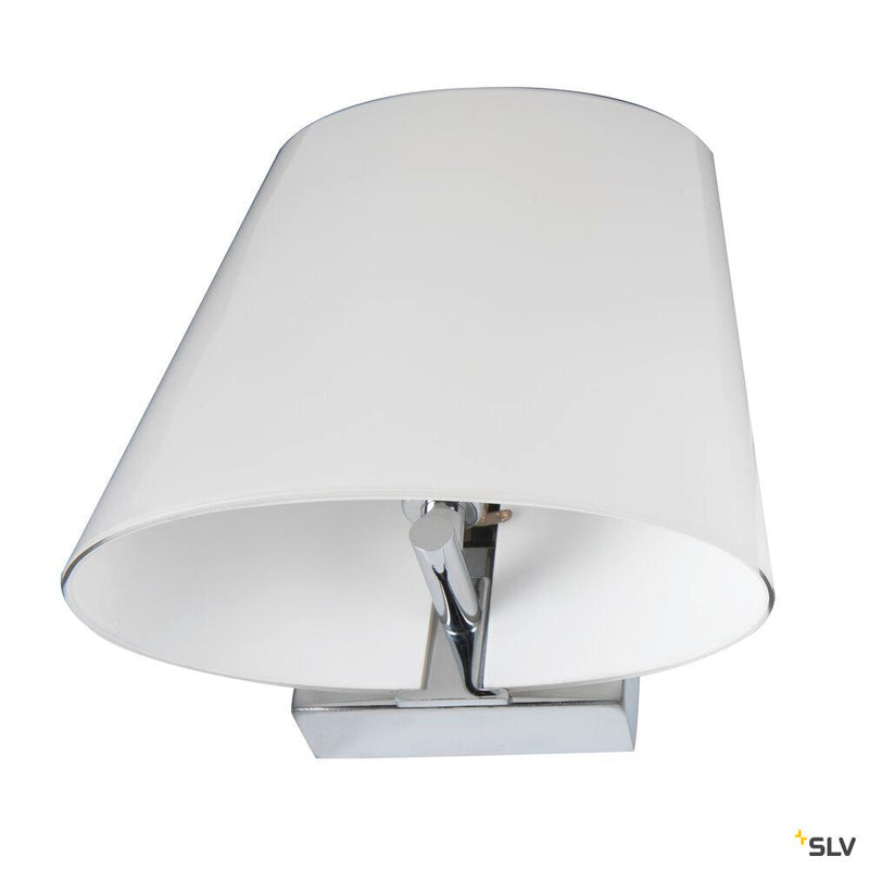 COUPA QT14, Indoor LED recessed wall light, chrome, frosted glass