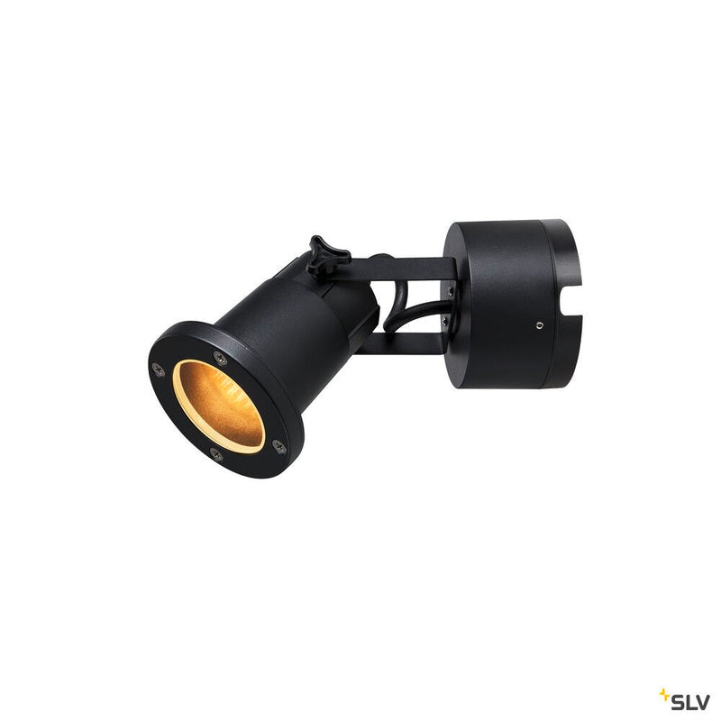 NAUTILUS WL QPAR51, Outdoor surface-mounted wall light, black