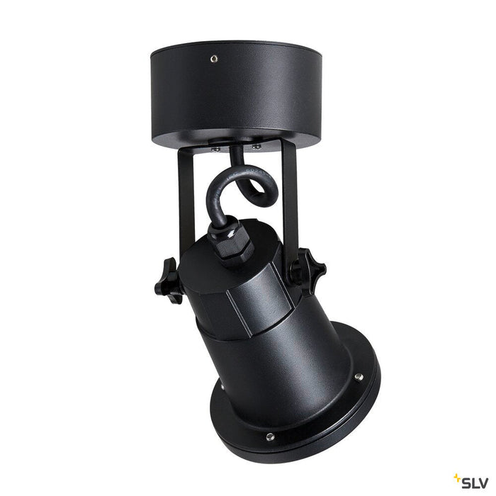 NAUTILUS WL QPAR51, Outdoor surface-mounted wall light, black