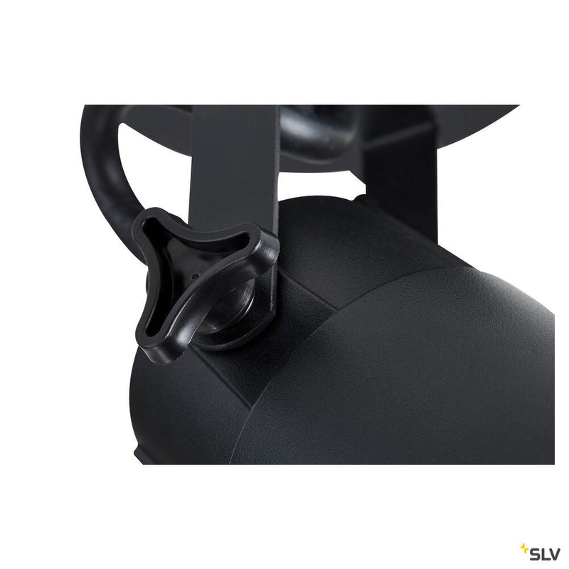 NAUTILUS WL QPAR51, Outdoor surface-mounted wall light, black