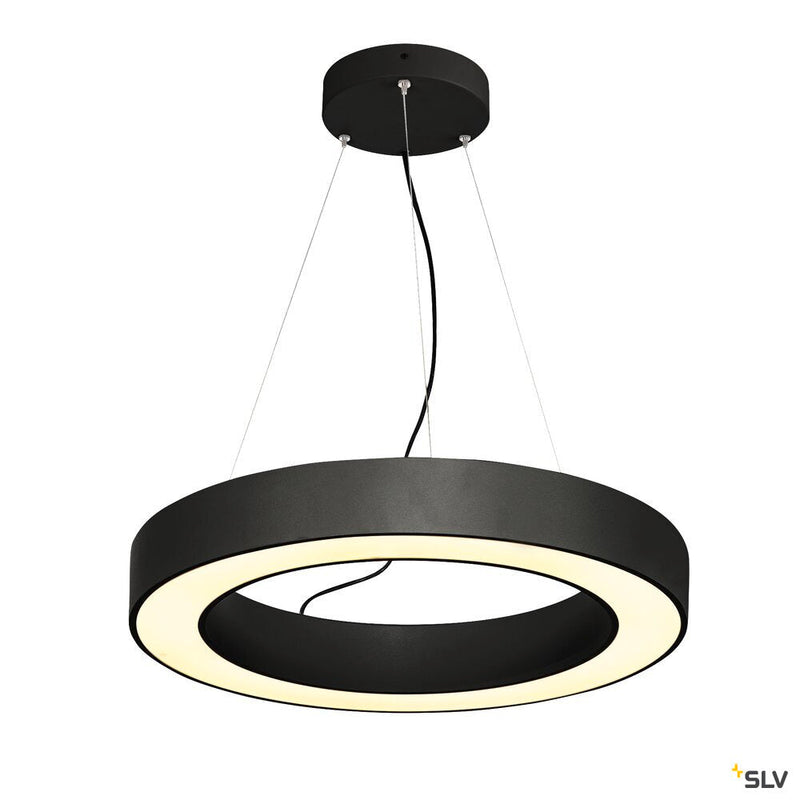 MEDO RING 60 DALI, Indoor LED pendant, black, 3000K