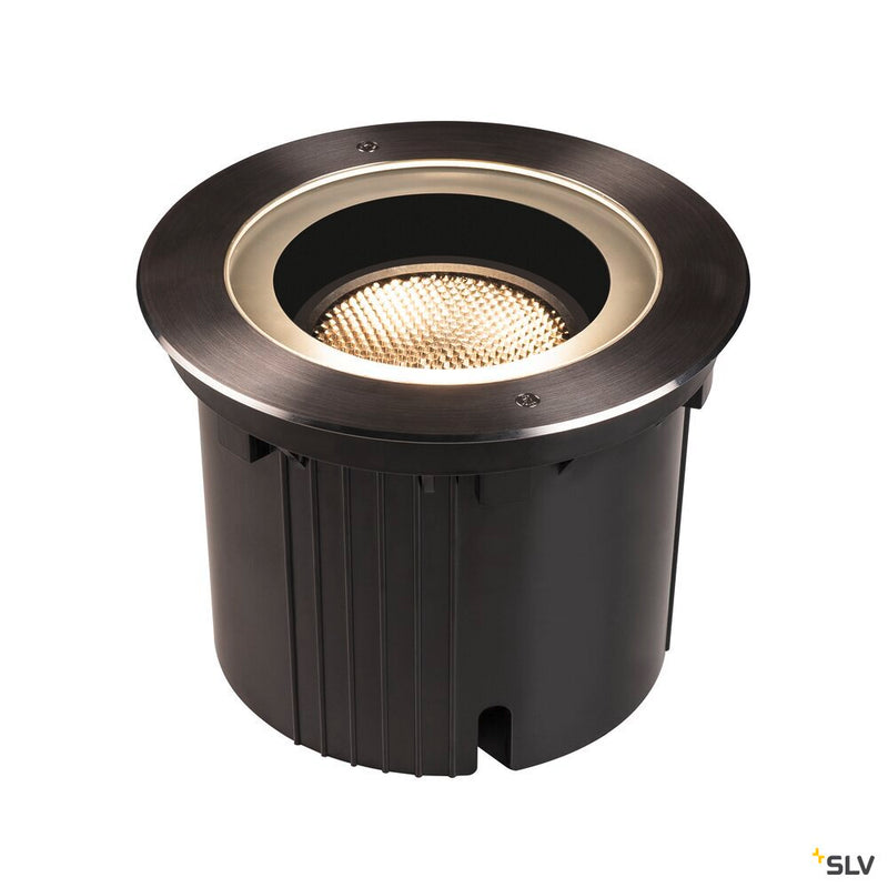 DASAR 270, Outdoor LED inground fitting, 3000K, round, IP67, symmetrical beam