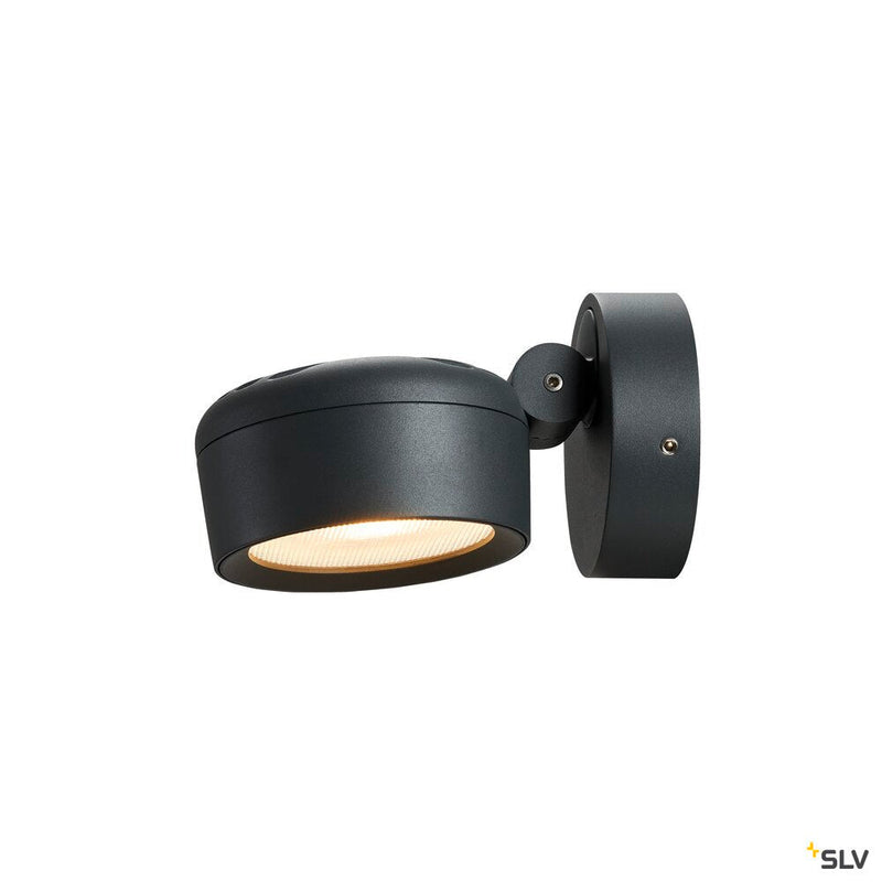 ESKINA, Outdoor surface-mounted wall and ceiling light, anthracite, 3000/4000K, IP65, dimmable