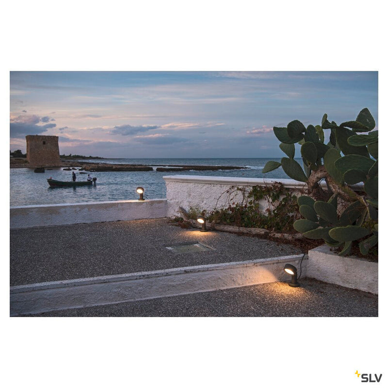 ESKINA Pole, Outdoor floor stand, anthracite, 3000/4000K, IP65, dimmable