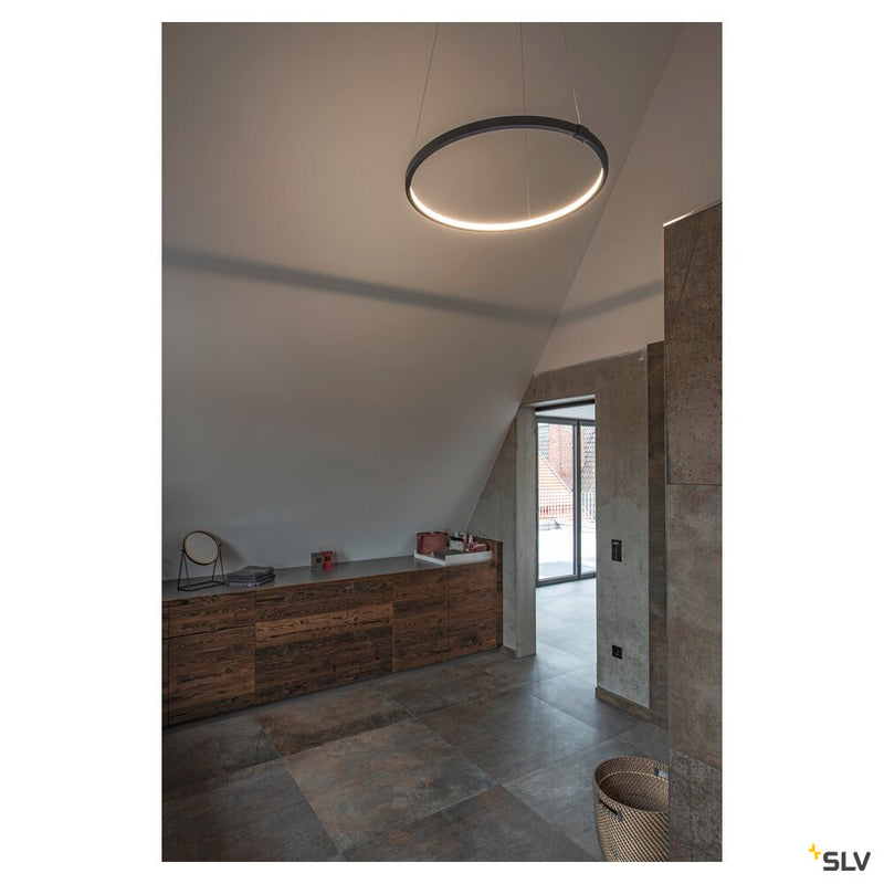 ONE 80 DALI, Indoor LED pendant, black, 3000/4000K