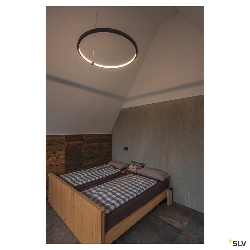 ONE 80 DALI, Indoor LED pendant, black, 3000/4000K