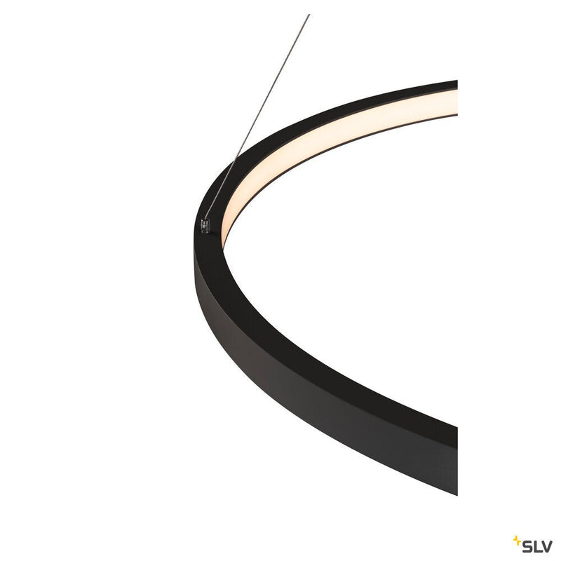 ONE 80 DALI, Indoor LED pendant, black, 3000/4000K