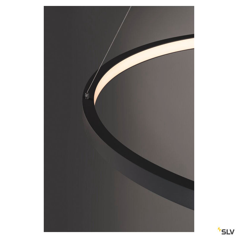 ONE 80 DALI, Indoor LED pendant, black, 3000/4000K