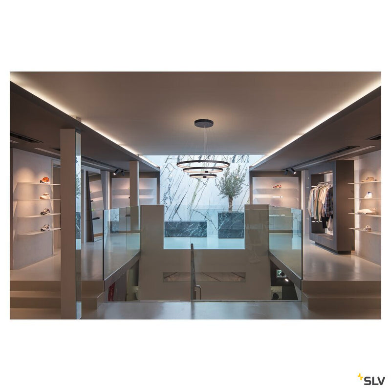 ONE TRIPLE DALI, Indoor LED pendant, black, 3000/4000K