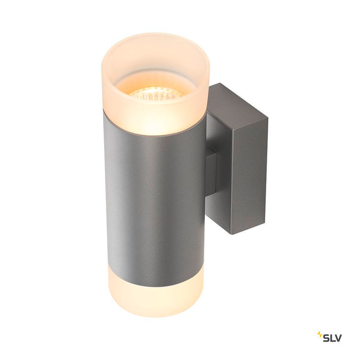 ASTINA UP/DOWN QPAR51, Indoor surface-mounted wall light, grey