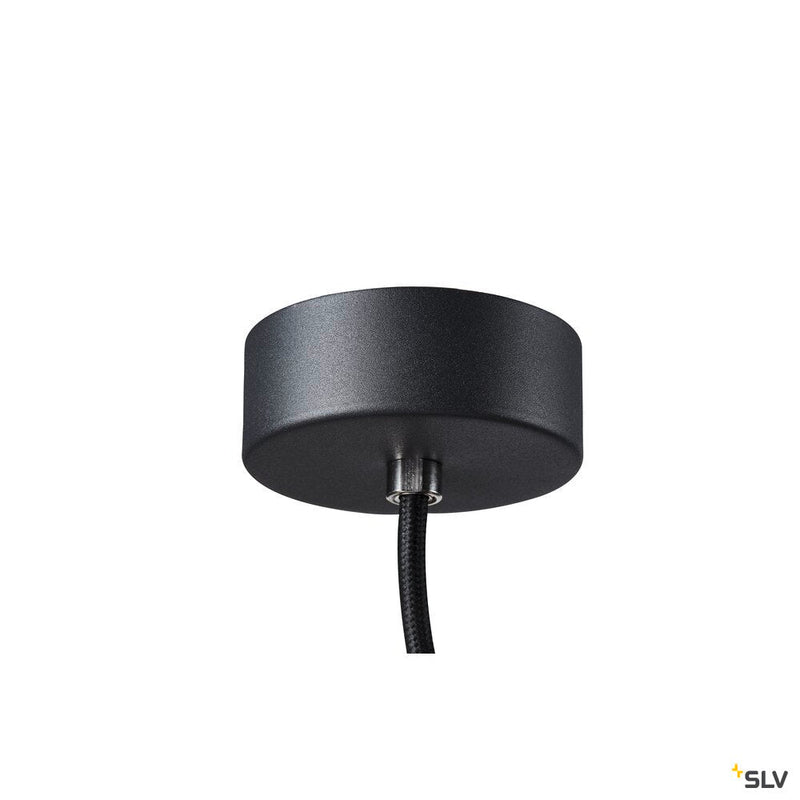 PHELIA 175 E27, Indoor pendant, black/gold