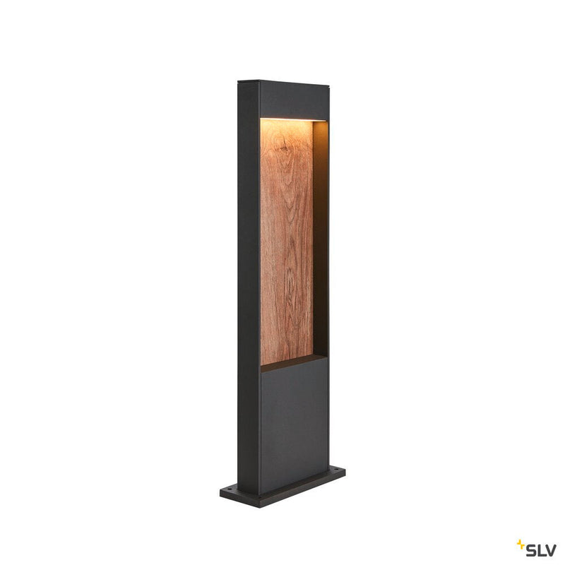FLATT POLE 65, Outdoor LED floor stand, 3000K, IP65, anthracite/brown