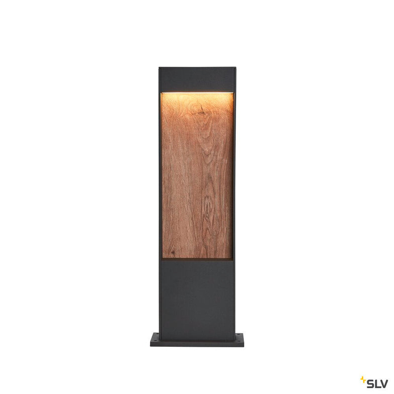 FLATT POLE 65, Outdoor LED floor stand, 3000K, IP65, anthracite/brown