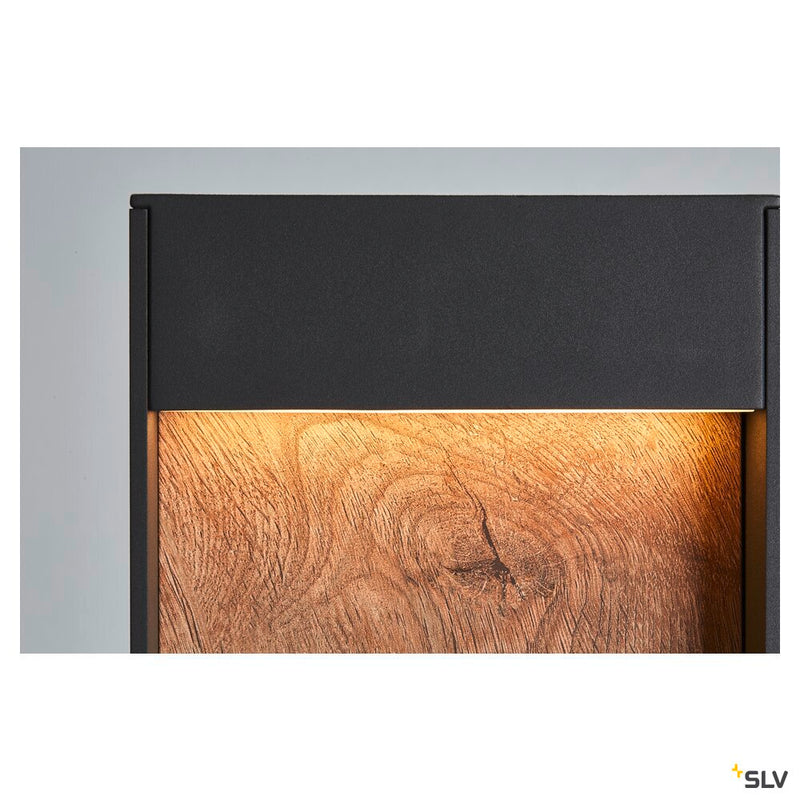 FLATT POLE 65, Outdoor LED floor stand, 3000K, IP65, anthracite/brown