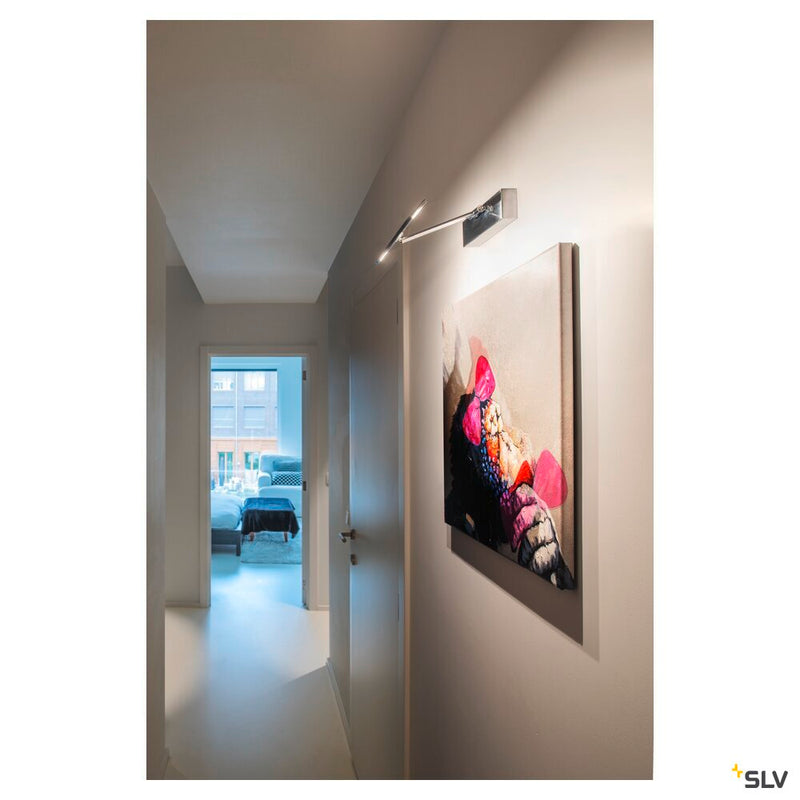 RETRATO, Indoor LED surface-mounted wall light, 3000K, chrome