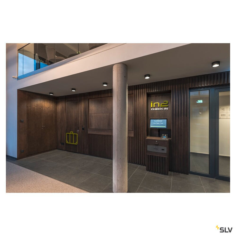 FERA 25 CL DALI, Indoor LED surface-mounted ceiling light, black