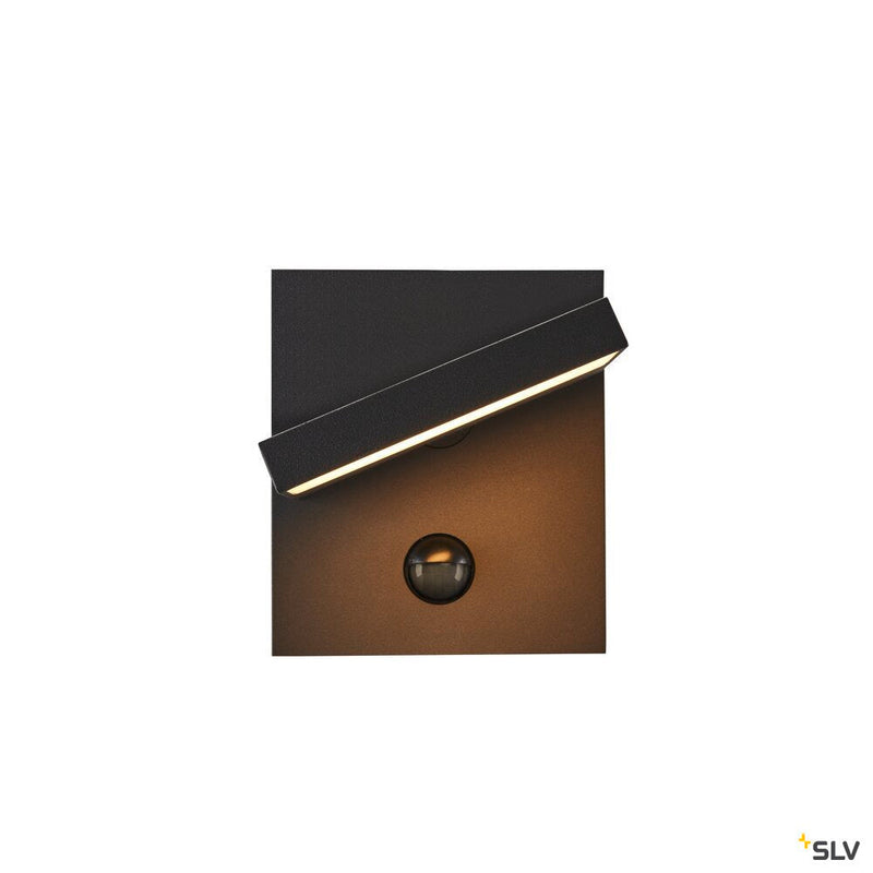 ABRIDOR SENSOR, Outdoor LED surface-mounted wall light IP55 anthracite 3000/4000K