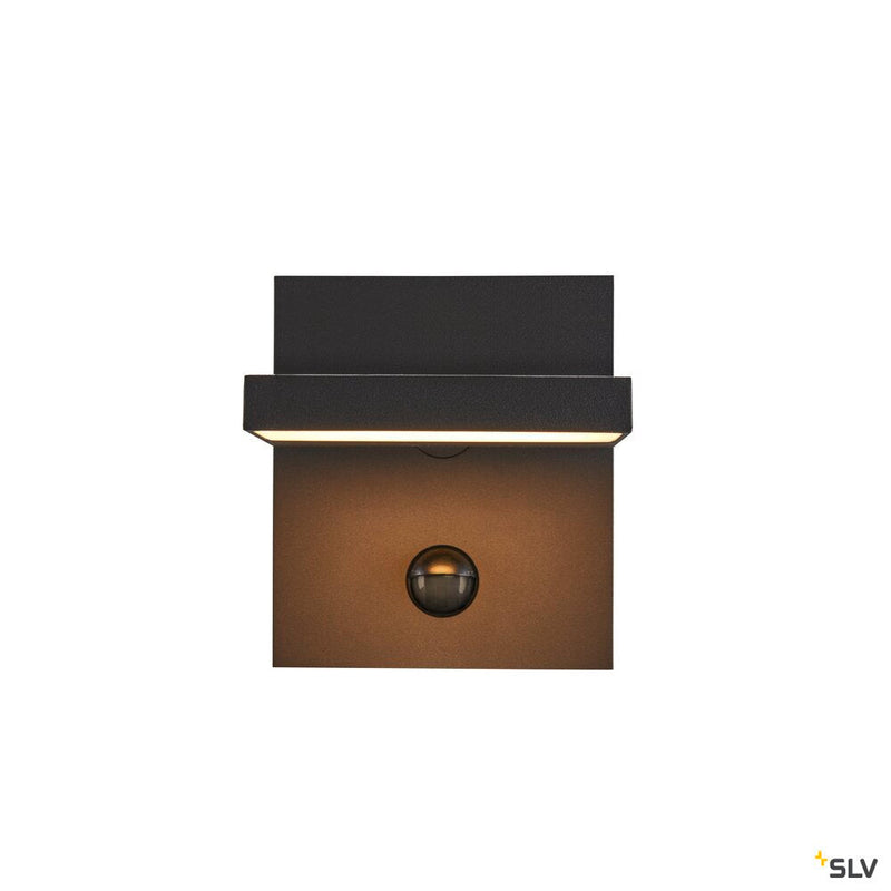 ABRIDOR SENSOR, Outdoor LED surface-mounted wall light IP55 anthracite 3000/4000K