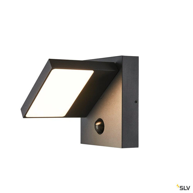 ABRIDOR SENSOR, Outdoor LED surface-mounted wall light IP55 anthracite 3000/4000K