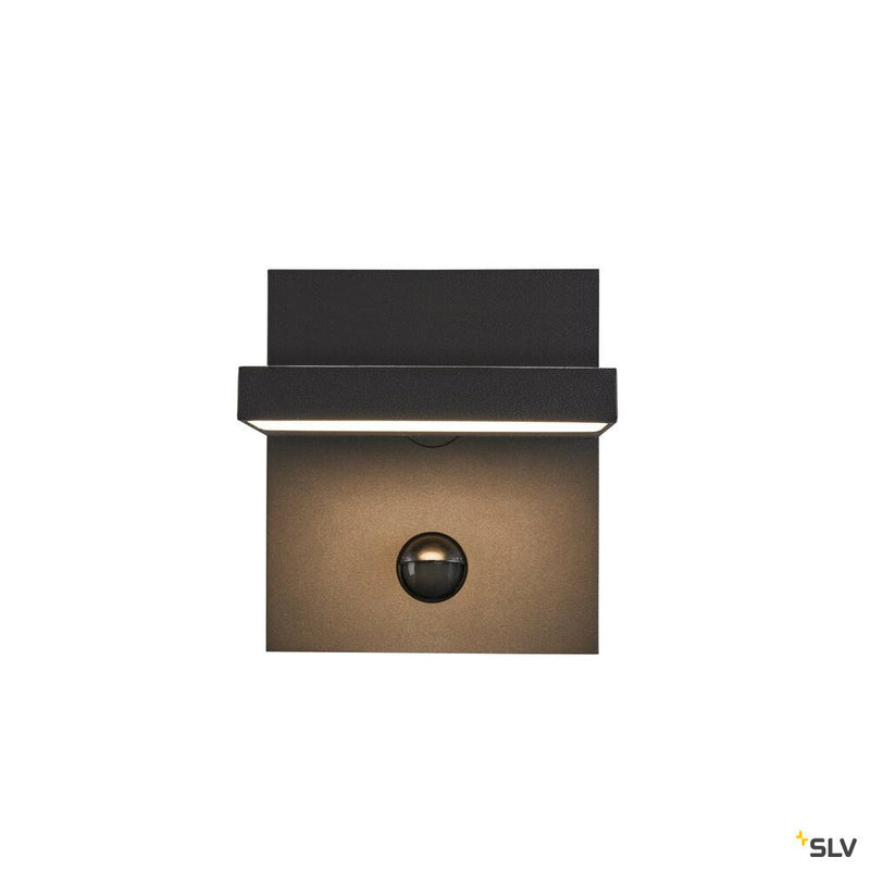 ABRIDOR SENSOR, Outdoor LED surface-mounted wall light IP55 anthracite 3000/4000K