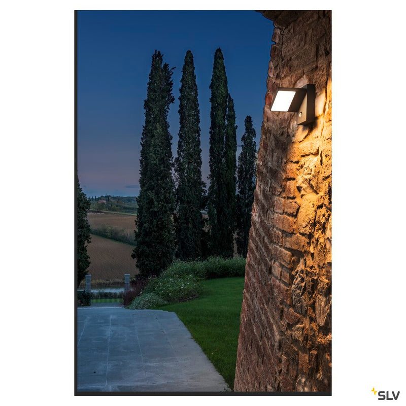 ABRIDOR SENSOR, Outdoor LED surface-mounted wall light IP55 anthracite 3000/4000K