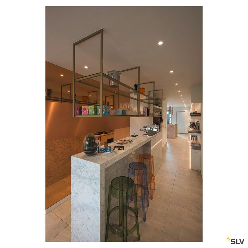 NEW TRIA 68 I CS, Indoor LED recessed ceiling light white round 3000K 38° incl. driver clip springs