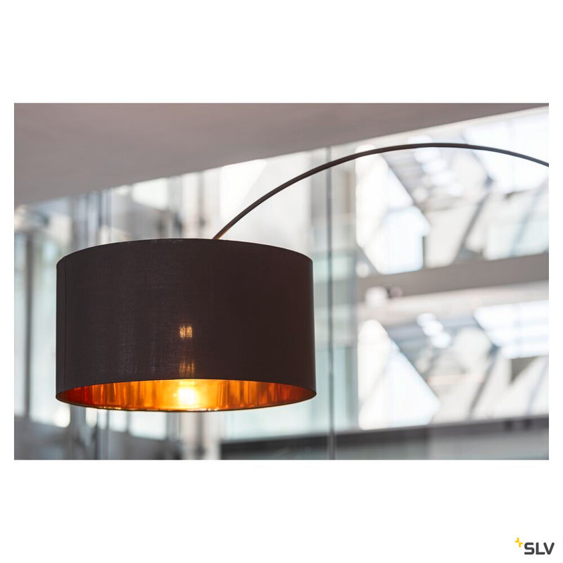 FENDA, lamp shade, black/copper, Ø70cm