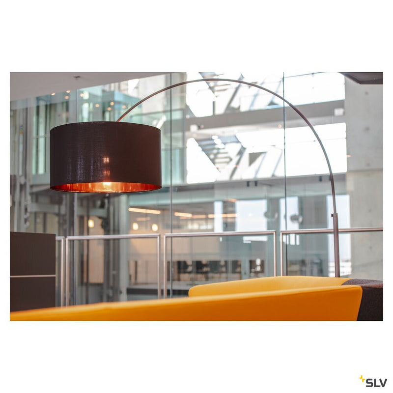 FENDA, lamp shade, black/copper, Ø70cm
