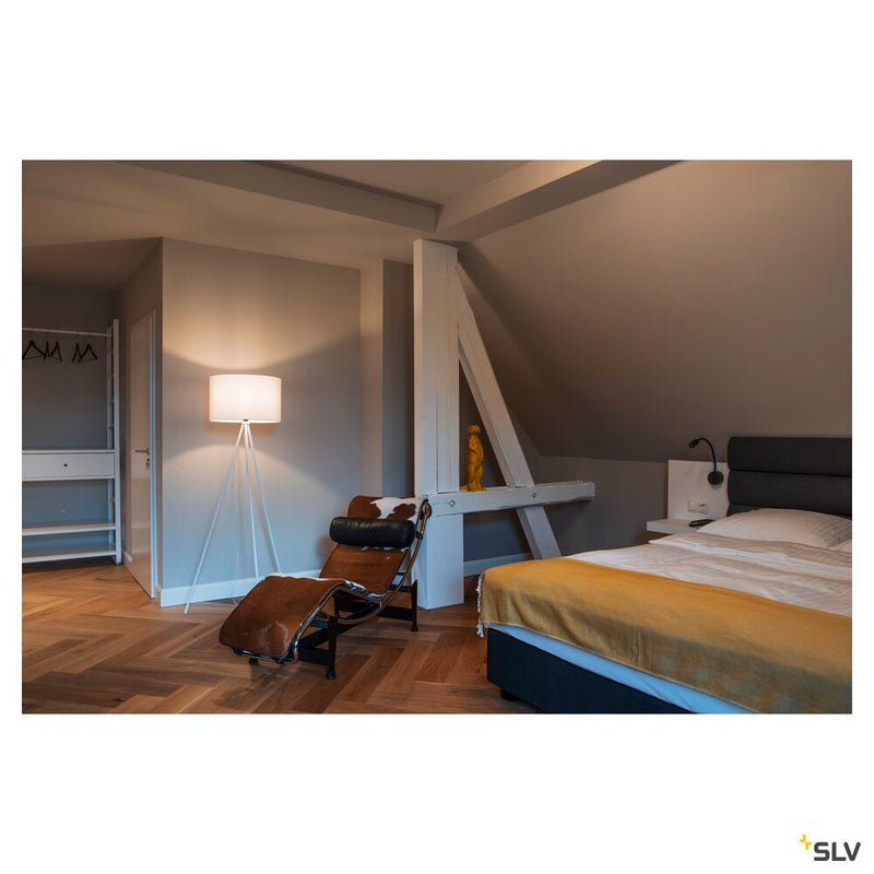 FENDA floor stand base II E27 Indoor floor stand in white without shade