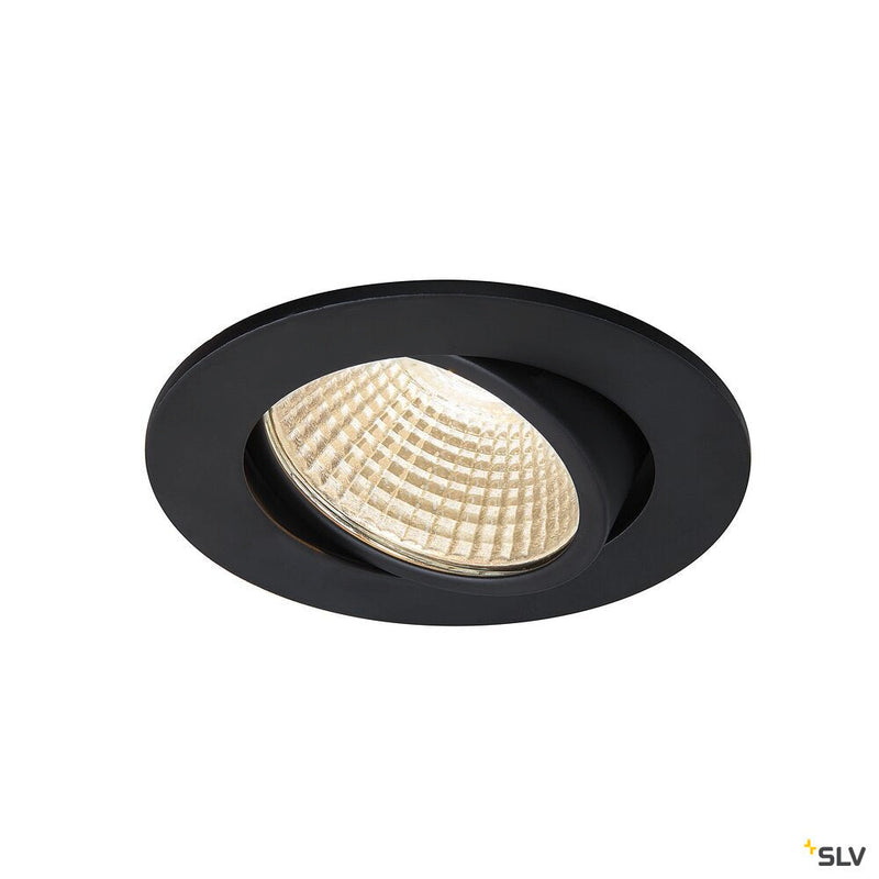 NEW TRIA 68 I CS, Indoor LED recessed ceiling light black round 3000K 38° incl. driver clip springs