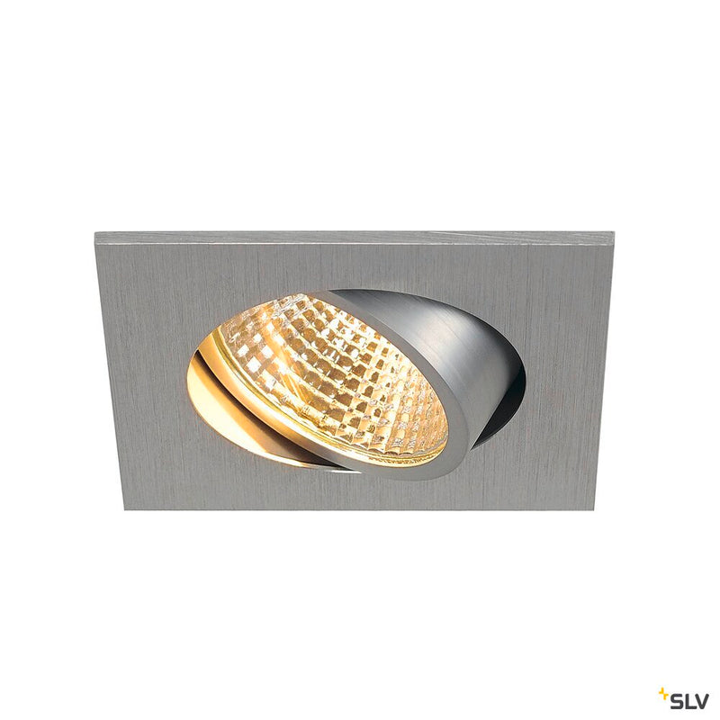 NEW TRIA 68 I CS, Indoor LED recessed ceiling light alu square 2700K 38° incl. driver clip springs