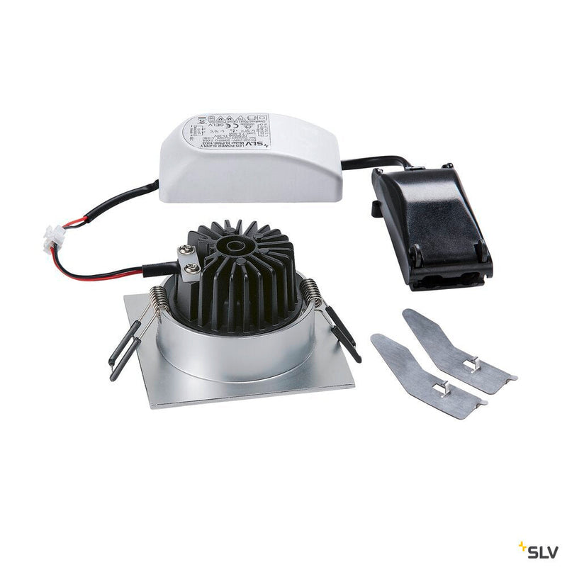 NEW TRIA 68 I CS, Indoor LED recessed ceiling light alu 2700K square