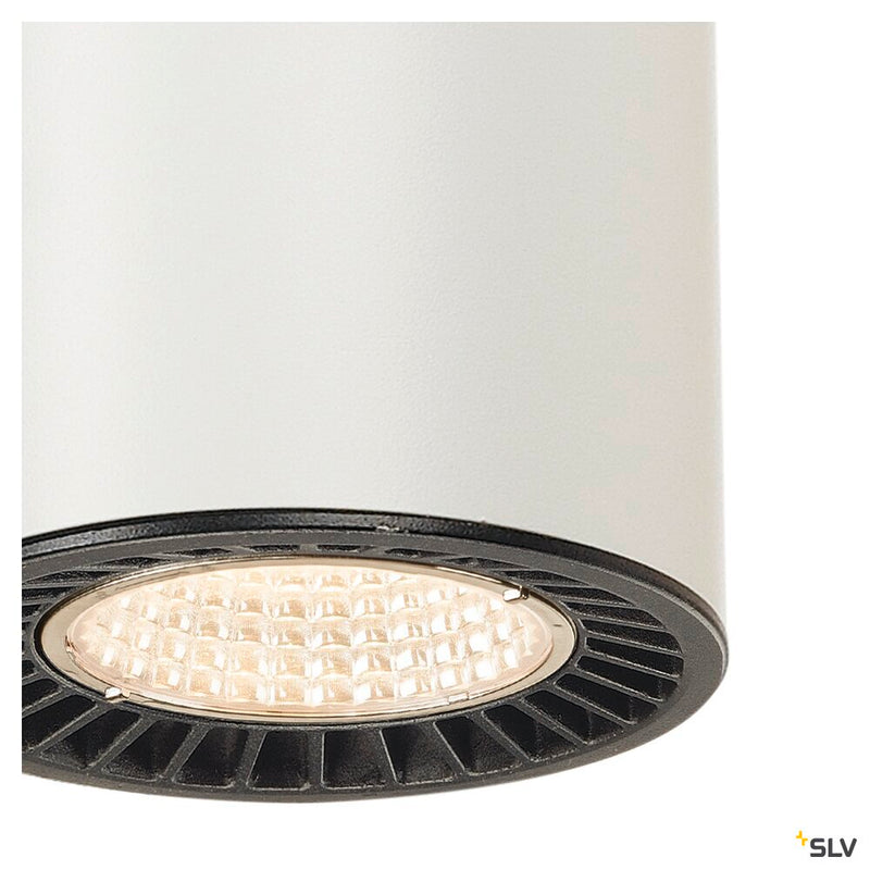 SUPROS PD, Indoor LED pendant, round, white, 3000K, 60° reflector, CRI90, 2600lm