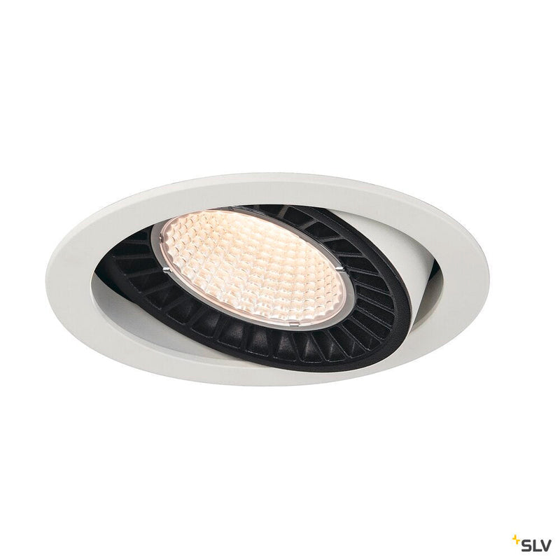 SUPROS, Indoor LED recessed ceiling light white round 3000K 60° CRI90 3380lm