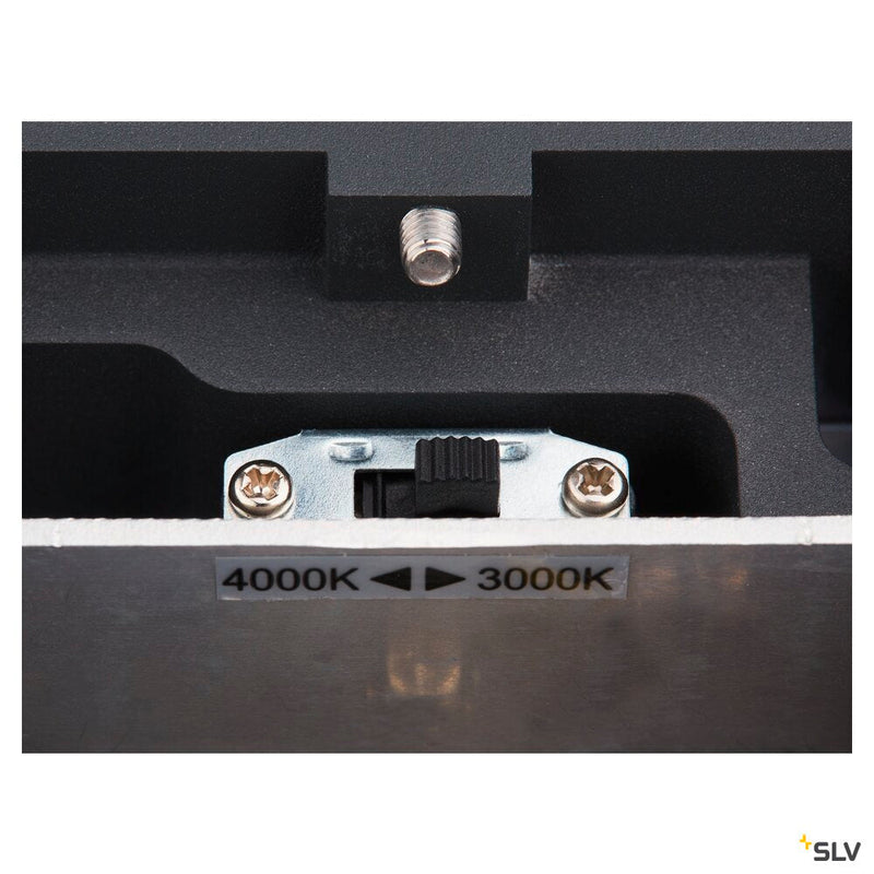 ENOLA SQUARE M, single outdoor LED surface-mounted wall light anthracite