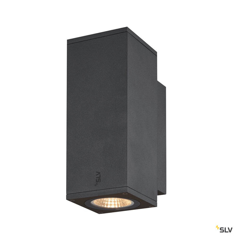 ENOLA SQUARE UP/DOWN S, outdoor LED surface-mounted wall light anthracite