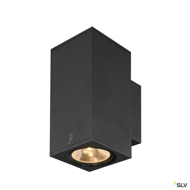 ENOLA SQUARE UP/DOWN M, outdoor LED surface-mounted wall light anthracite