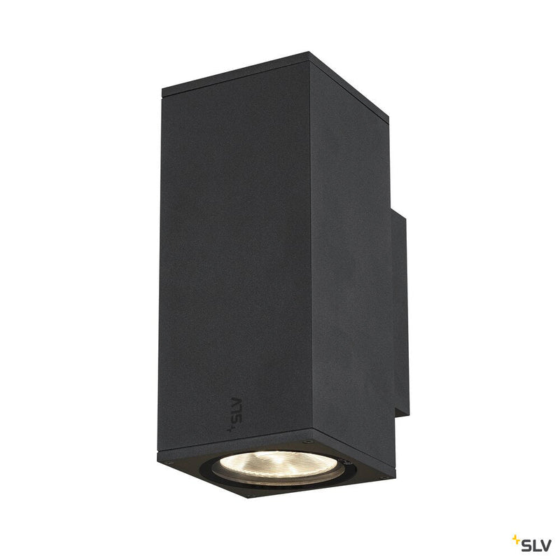 ENOLA SQUARE UP/DOWN M, outdoor LED surface-mounted wall light anthracite