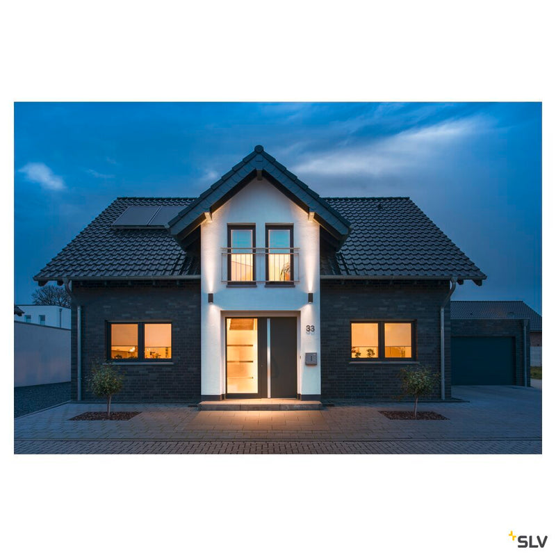 ENOLA SQUARE UP/DOWN M, outdoor LED surface-mounted wall light anthracite