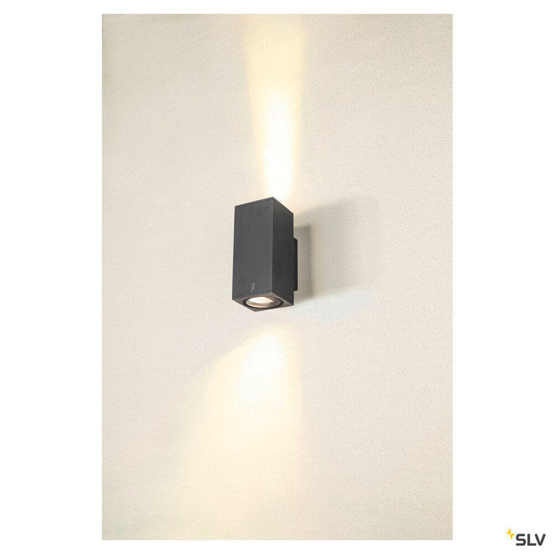 ENOLA SQUARE UP/DOWN M, outdoor LED surface-mounted wall light anthracite