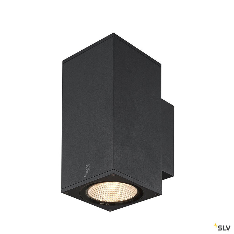 ENOLA SQUARE UP/DOWN M, outdoor LED surface-mounted wall light anthracite