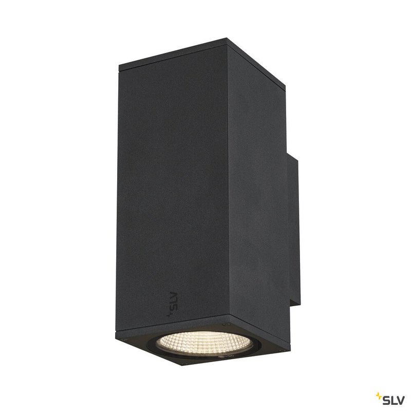 ENOLA SQUARE UP/DOWN M, outdoor LED surface-mounted wall light anthracite