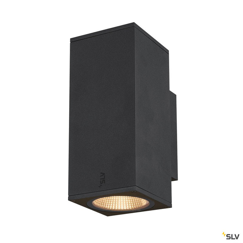 ENOLA SQUARE UP/DOWN M, outdoor LED surface-mounted wall light anthracite