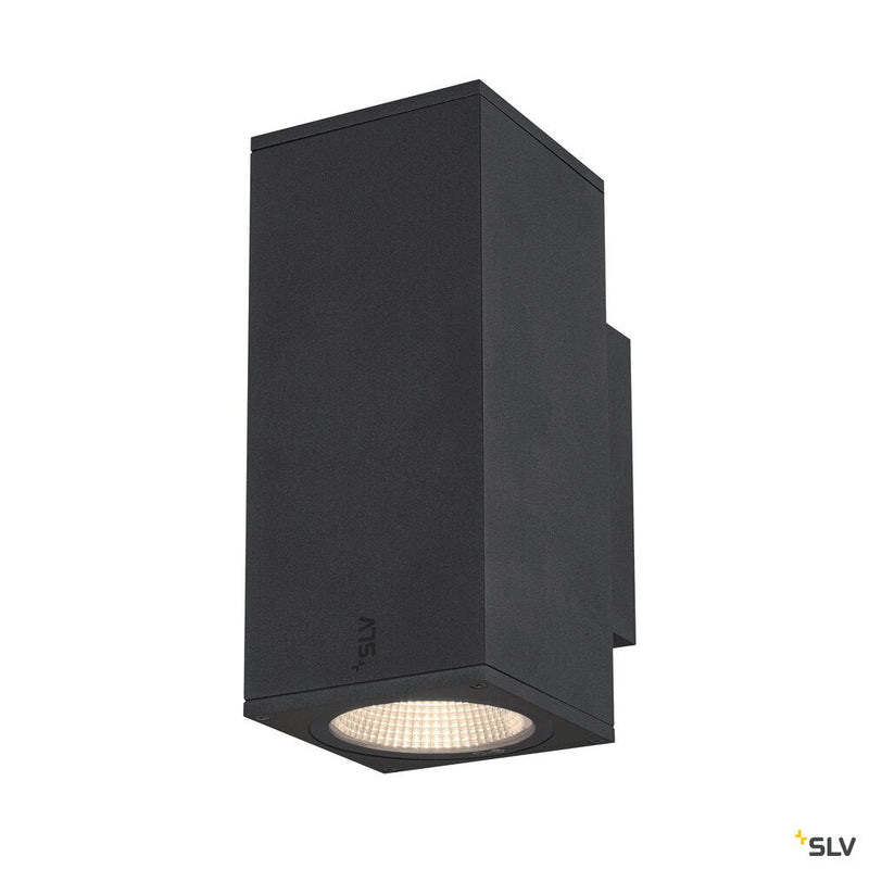 ENOLA SQUARE UP/DOWN M, outdoor LED surface-mounted wall light anthracite