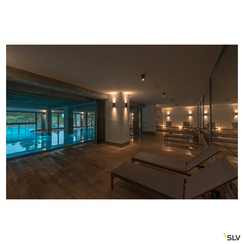 THEO UP/DOWN, wall light, QPAR51, anthracite, max. 2x50W